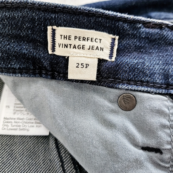 🆕️Madewell The Perfect Vintage Dark Wash Women Jeans 25P - Picture 7 of 13